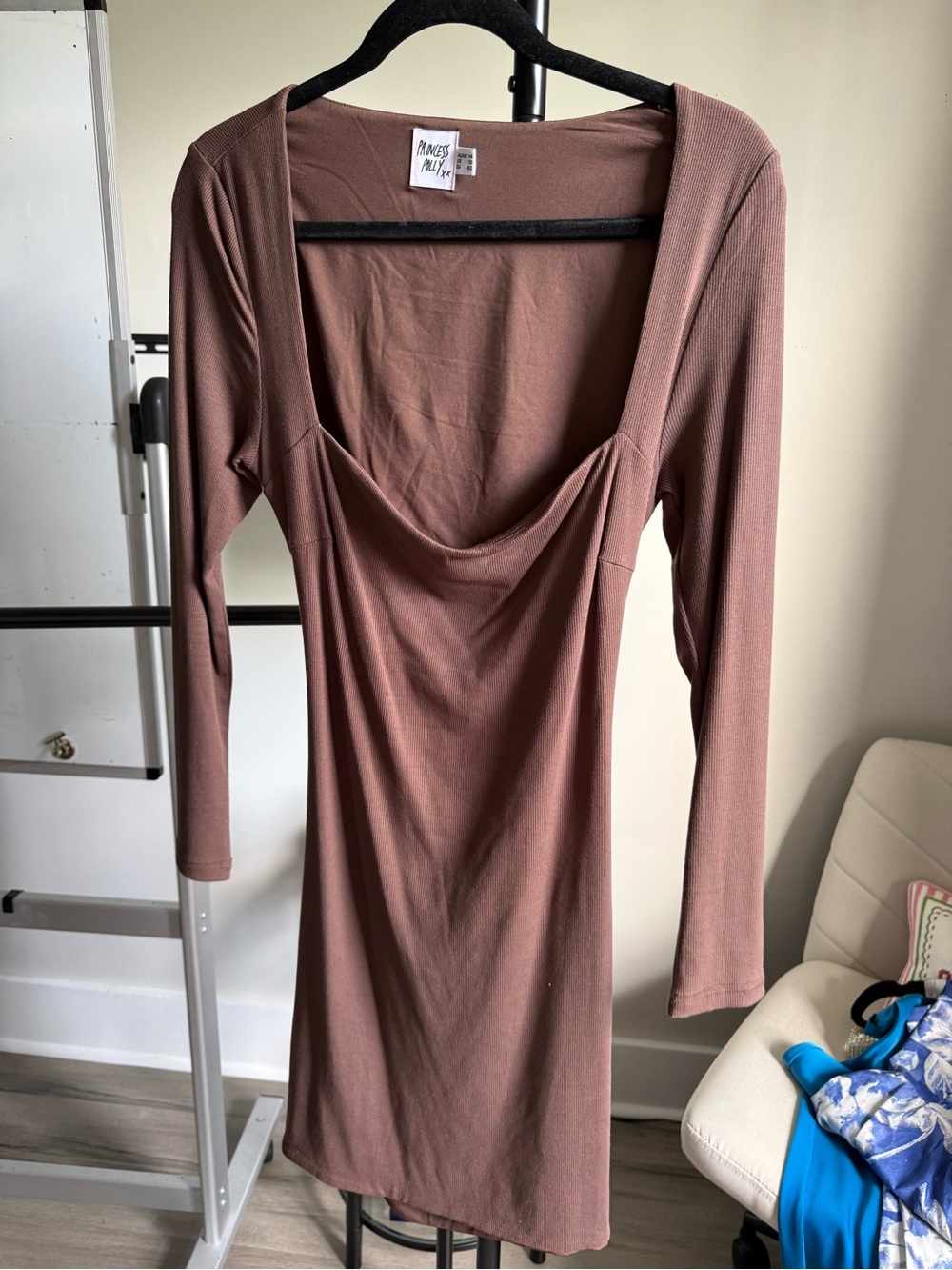 Princess Polly Brown Long Sleeve Dress